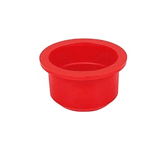 Изображение товара Пробка круглая под отверстие Миниворкс Ø12 мм, под внутреннюю резьбу 1/4", цвет красный – (45 шт.) STG1/4