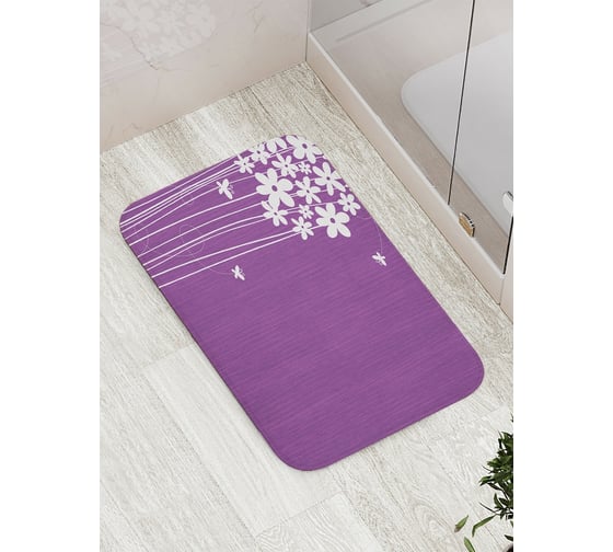 Изображение товара Коврик противоскользящий JoyArty "Цветочный салют" для ванной, сауны, бассейна, bath_32096
