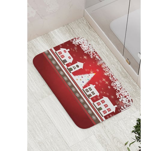 Изображение товара Коврик противоскользящий JoyArty "Рождественский город" для ванной, сауны, бассейна, bath_19380