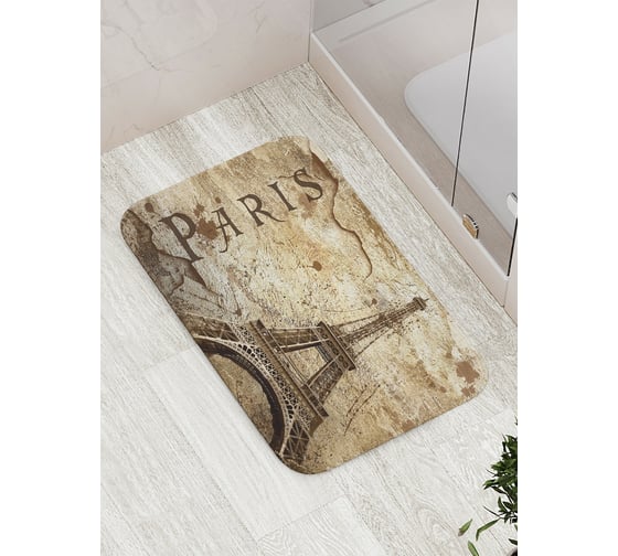 Изображение товара Коврик противоскользящий JoyArty "Парижские тайны" для ванной, сауны, бассейна, bath_2723