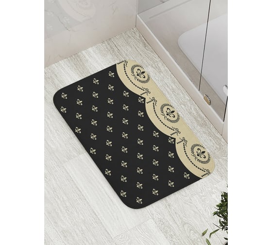 Изображение товара Коврик противоскользящий JoyArty "Геральдика лилии" для ванной, сауны, бассейна, bath_27947