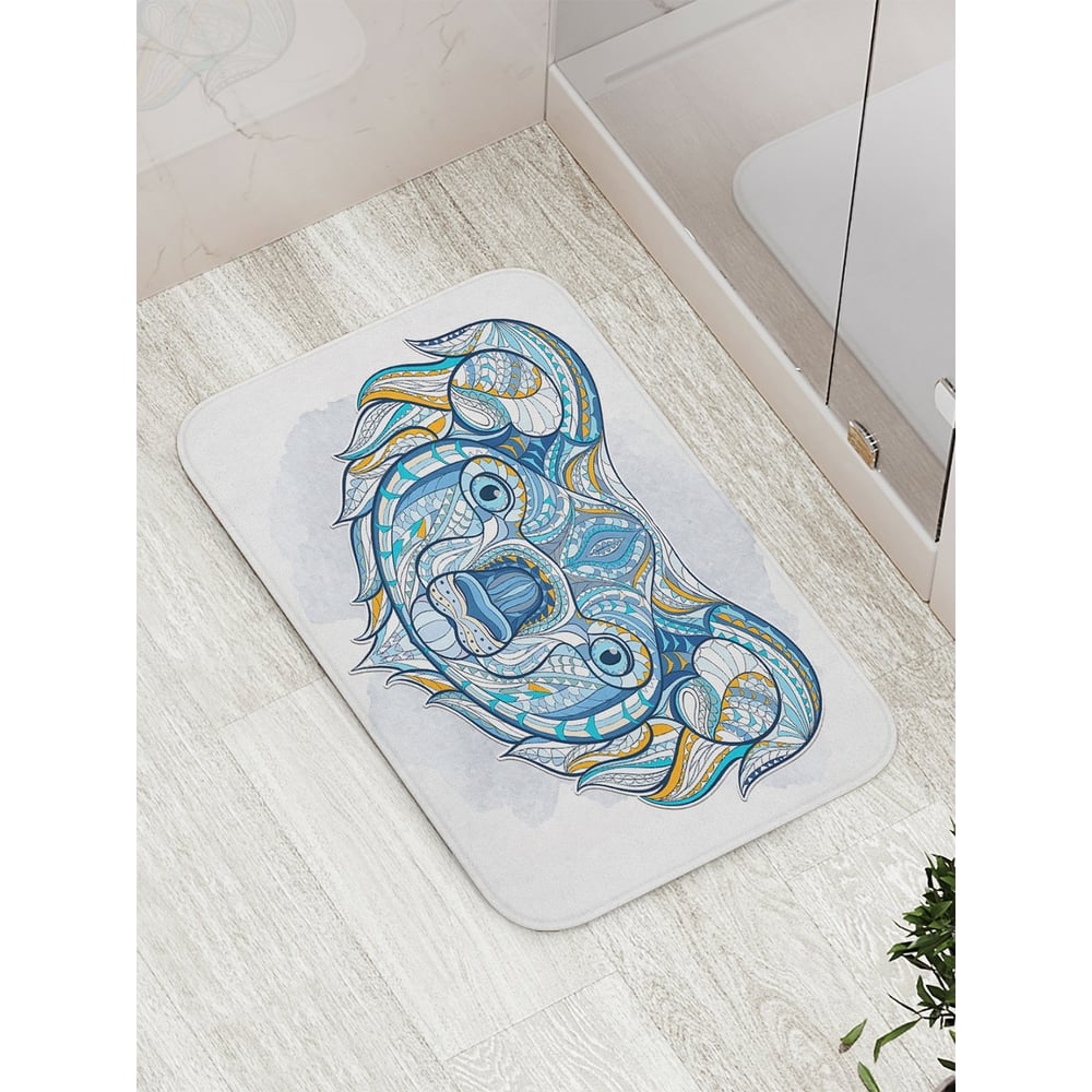 Противоскользящий коврик для ванной, сауны, бассейна JOYARTY абстракция она джампинис 18х9х100 см