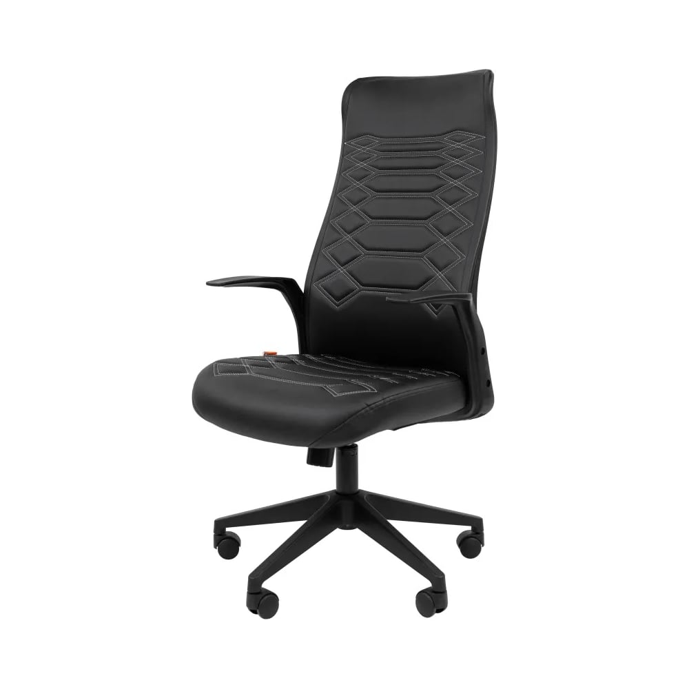 Изображение товара Кресло Easy Chair VT_EChair-673 черное из экокожи с регулировкой высоты