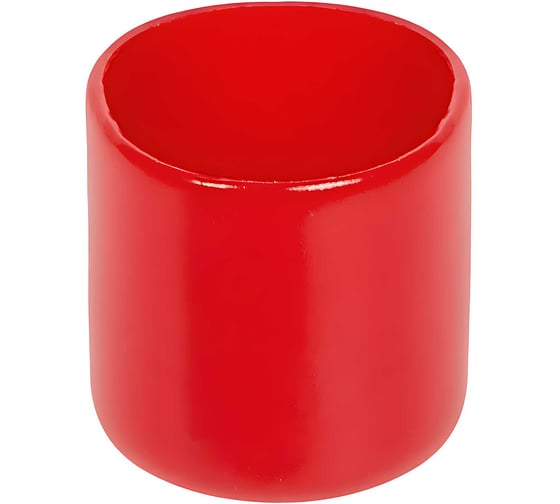 Изображение товара Заглушка наружная декоративная для труб Миниворкс Ø26,3 мм, цвет красный – (10 шт.) PMR26,3x25