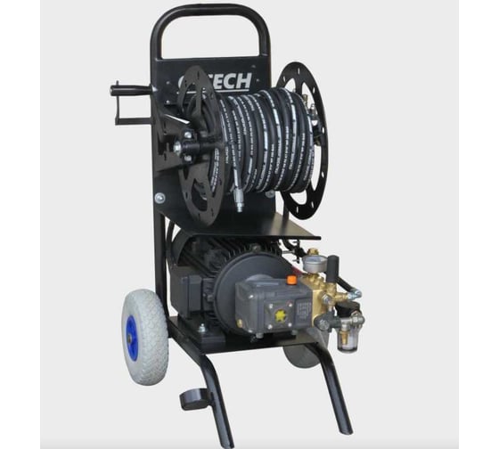 Изображение товара Аппарат для прочистки канализации C-TECH CM1520 комплект с барабаном, шланг 30м (1200 л/ч, 150 бар, 5.5 кВт) CM1520ET1E4BP2A1D1FMTP3
