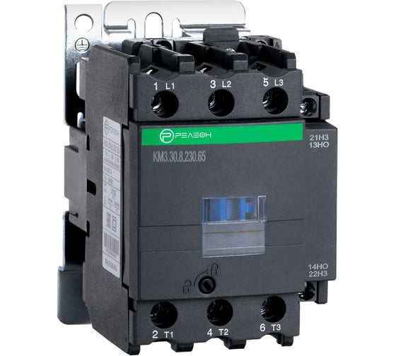 Изображение товара Контактор РЕЛЕОН 3НО 65А; 230В AC; НО+НЗ 10А, винтовой зажим KM330823065