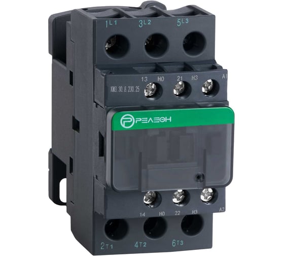 Изображение товара Контактор РЕЛЕОН 3НО 25А; 230В AC; НО+НЗ 10А, винтовой зажим KM330823025