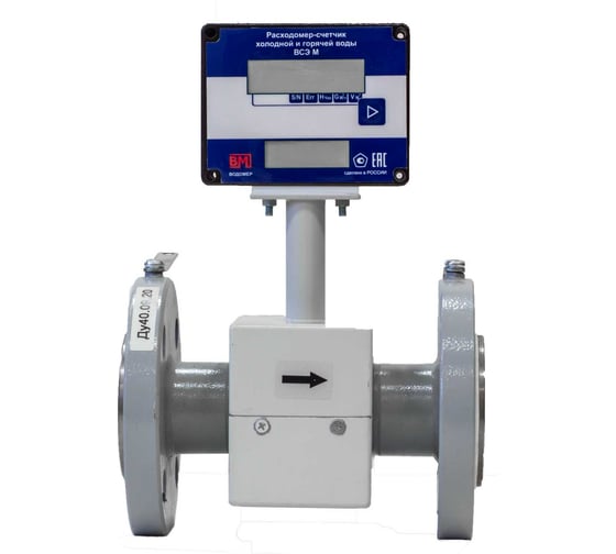 Изображение товара Электромагнитный расходомер ООО "Водомер" ВСЭ М И Ду40 VM-3121-040-21B-54RS