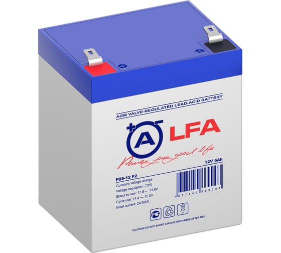 Изображение товара Аккумуляторная батарея LFA FB5-12 F2 12В 5Ач УТ-00002615