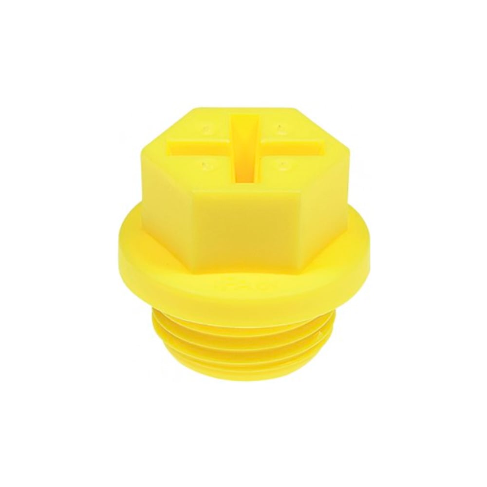 Изображение товара Пластиковая заглушка Миниворкс M18x1,5, желтая, 10 шт