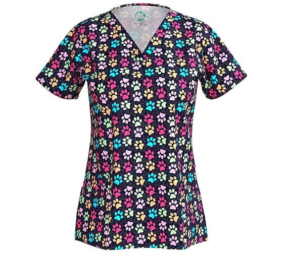 Изображение товара Блуза СОЮЗСПЕЦОДЕЖДА Эргофайв Актив (ERGOFIVE Active) EAJW02 женская принт лапки, 54-56 (XL) 2000000275192