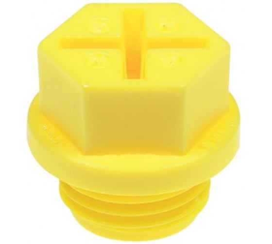 Изображение товара Защита внутренней резьбы Миниворкс GAS/BSP 3/8"×19, цвет желтый, 10 шт. EP435-G3/8