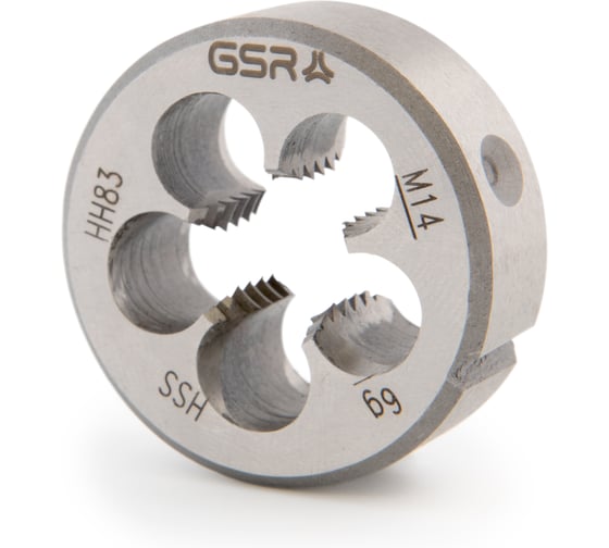 Изображение товара Плашка круглая GSR M14 DIN EN 22568 B HSS M14 B00402260