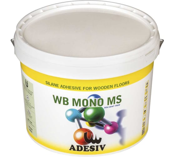 Изображение товара Силановый однокомпонентный клей (для всех типов паркета) Adesiv WB MONO MS. 16 кг AD3916MS