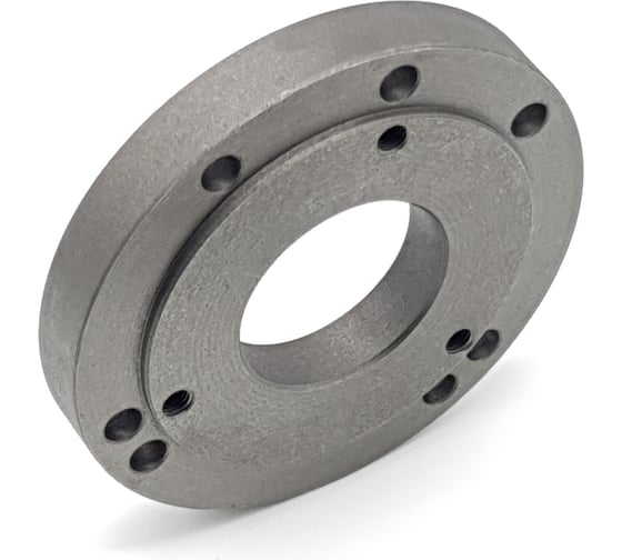 Изображение товара Фланец переходной 100 мм на 125 мм, 40 мм под 3х, 4х-кулачковый патрон ТЕХНОРЕАЛ МА310015013