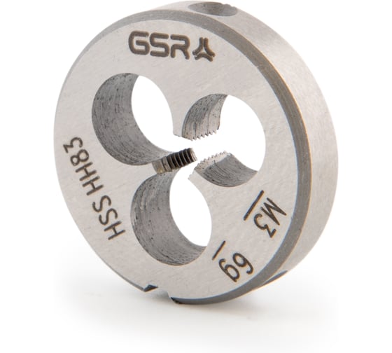 Изображение товара Плашка круглая GSR M3 DIN EN 22568 B HSS M3 B00402130