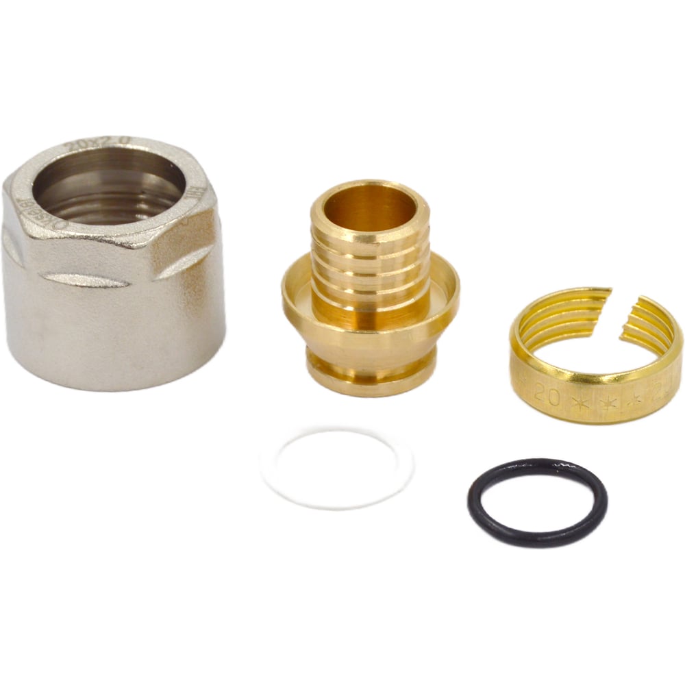 Изображение товара Компрессионный фитинг для PEX труб OKSELER 16x2.0x3/4, 2 шт