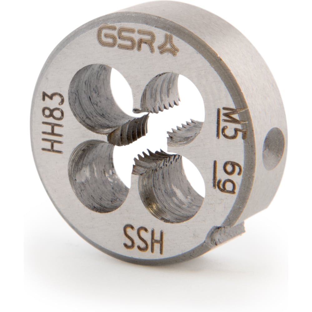 Изображение товара Плашка круглая GSR M5 DIN EN 22568 HSS-метрическая с правой резьбой