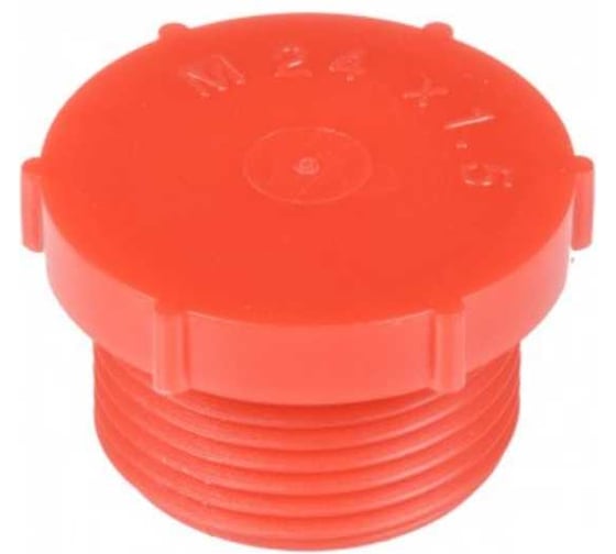 Изображение товара Защита внутренней резьбы Миниворкс M24x1.5, красный, 10 шт TFU24x1.5