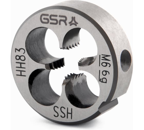 Изображение товара Плашка круглая GSR M6 DIN EN 22568 B HSS M6 B00402190