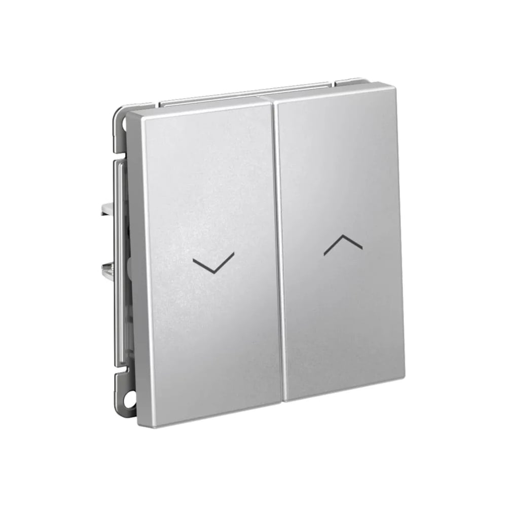 Изображение товара Выключатель для жалюзи Systeme Electric ARTGALLERY 2-клавишный 10А IP20 алюминий