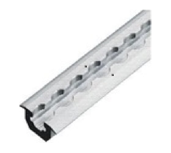 Изображение товара Такелажная врезная в пол рейка РОМЕК алюминиевая 2,95 м 4680091063021