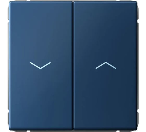 Изображение товара Выключатель для жалюзи 2-клавишный ArtGallery Systeme Electric 10 АХ механизм быстрозажимные клеммы Аквамарин GAL001119S