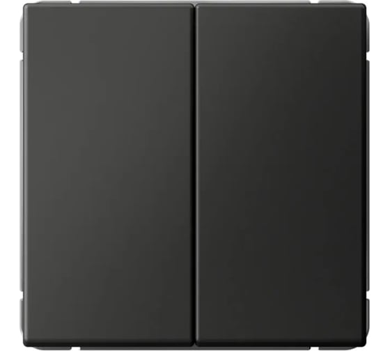 Изображение товара Выключатель кнопочный Systeme Electric ARTGALLERY 2-клавишный, 10АХ, механизм, быстрозажим. клем., базальт GAL001417S