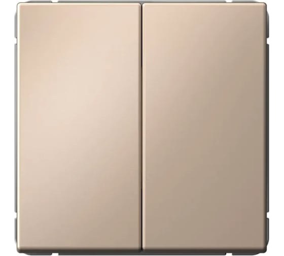 Изображение товара Выключатель кнопочный Systeme Electric ARTGALLERY 2-клавишный, 10АХ, механизм, быстрозажим. клем., песочный GAL001217S