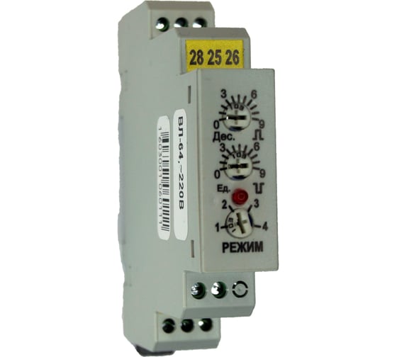 Изображение товара Реле времени Техносфера ВЛ-64, 220В, 8А 1603001060111