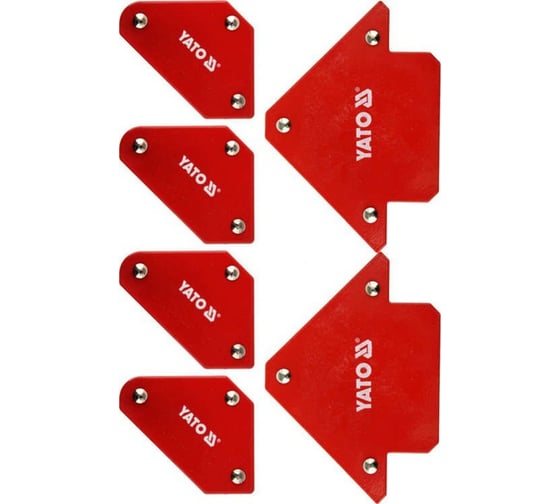 Изображение товара Набор магнитных угольников для сварки 6шт YATO YT-08678