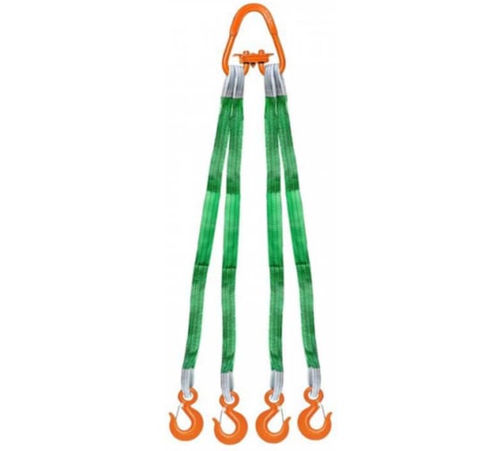 Изображение товара Строп текстильный четырехветвевой GPR 4СТ, 4т/8м на звене РТ-3. 4631177642616