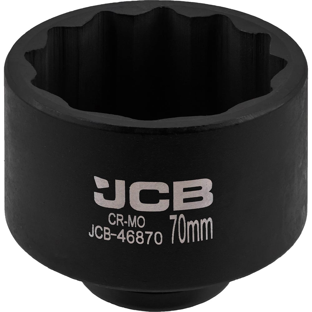 Изображение товара Головка ударная 12-гранная JCB 70 мм с квадратным креплением