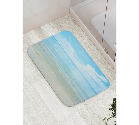 Изображение товара Коврик противоскользящий JoyArty "Игривые волны" для ванной, сауны, бассейна, bath_13963
