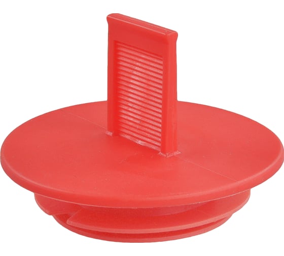 Изображение товара Пластиковая заглушка с лапкой Миниворкс под отверстие Ø16.3-23.8 мм, подходит под резьбу М22, М24, красный, 10 шт TP-2 1/2