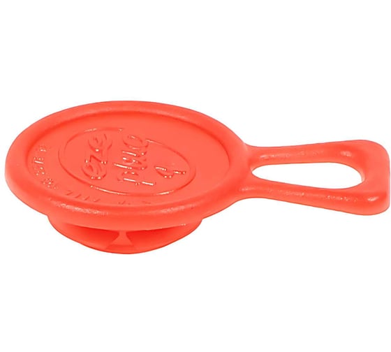 Изображение товара Пластиковая заглушка с лапкой Миниворкс под отверстие Ø13-19.5 мм, подходит под резьбу М18, М20, красный, 10 шт TP3/8