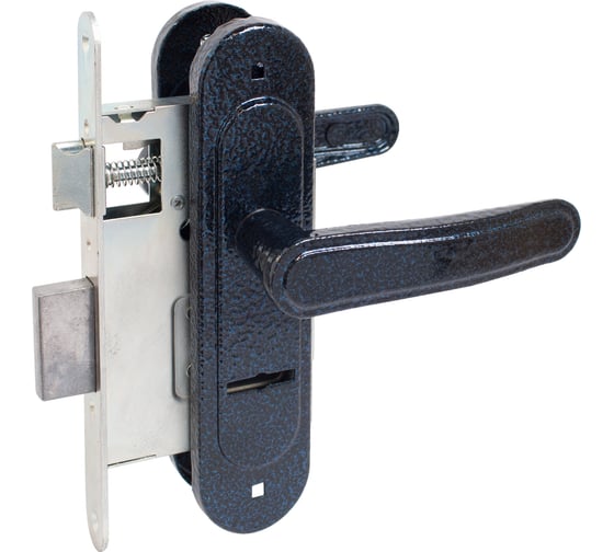 Изображение товара Замок врезной Птимаш ЗВ9-4.03 синий муар с/руч 14494