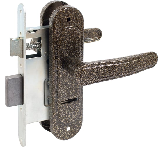 Изображение товара Замок врезной Птимаш ЗВ9-4.03 бронза с/руч 14481