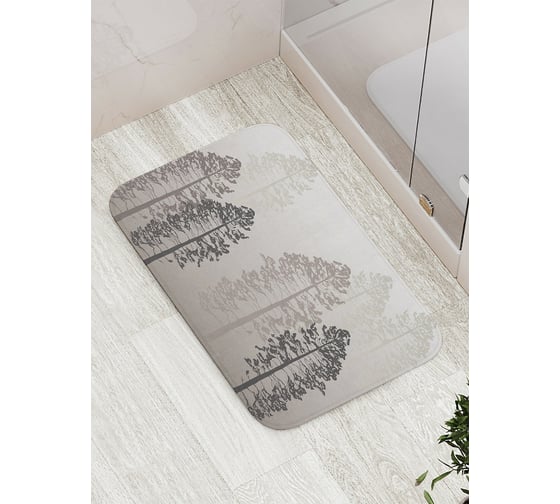 Изображение товара Коврик противоскользящий JoyArty "Деревья в тумане" для ванной, сауны, бассейна, bath_19688