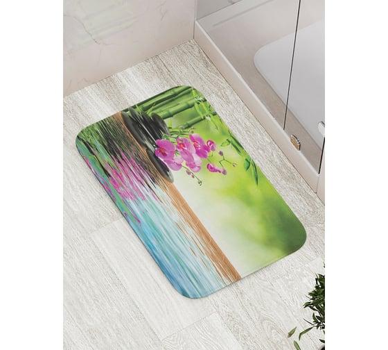 Изображение товара Коврик противоскользящий JoyArty "Водная релаксация" для ванной, сауны, бассейна, bath_12511