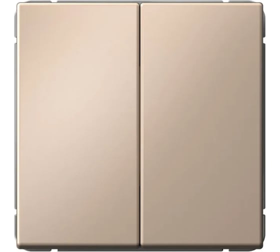 Изображение товара Переключатель Systeme Electric ARTGALLERY 2-клавишный, 10АХ, механизм, быстрозажим. клем., песочный GAL001265S