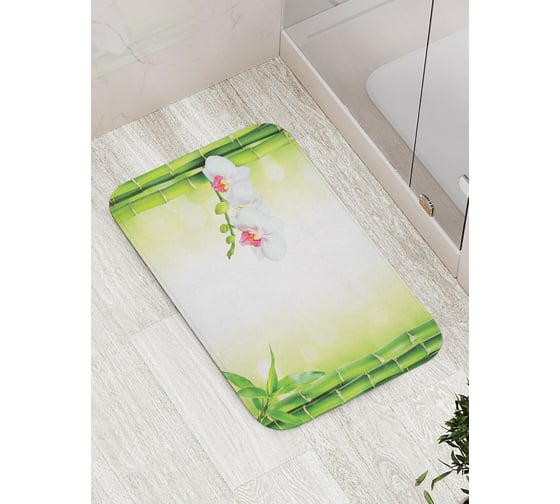 Изображение товара Коврик противоскользящий JoyArty "Орхидея и бамбук" для ванной, сауны, бассейна, bath_16372