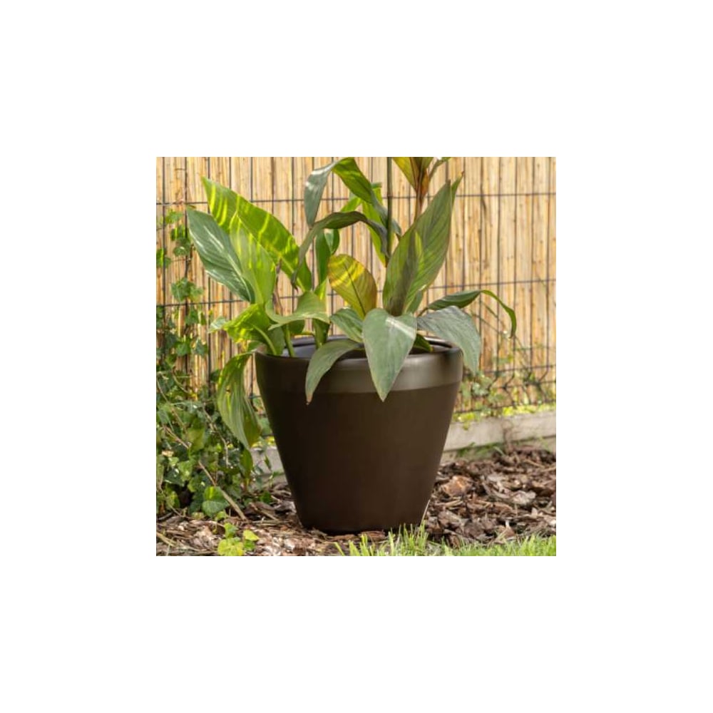 Изображение товара Кашпо ФлораПласт LIMA пластик d39 см высота 349 мм mokka