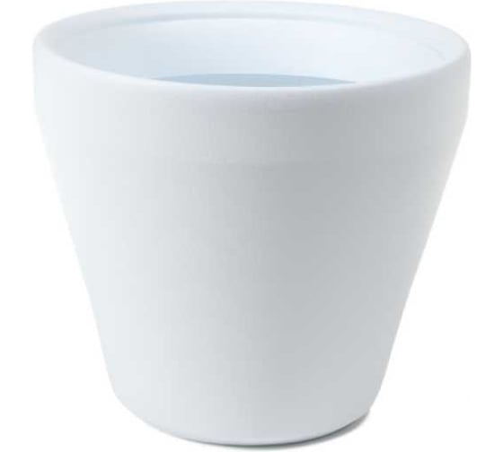 Изображение товара Кашпо ФлораПласт LIMA пластик, d39 см, h349 см, 30 л, белый 072739