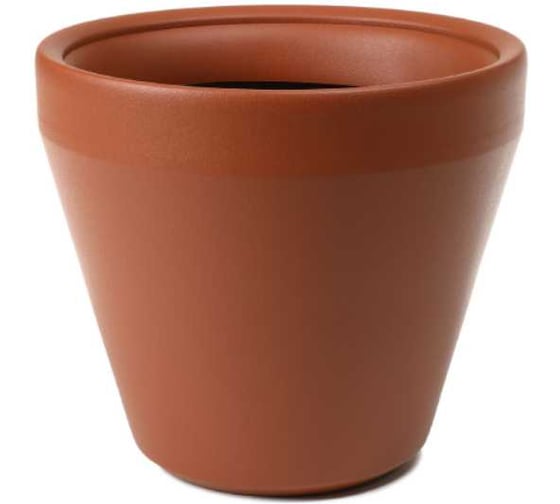 Изображение товара Кашпо ФлораПласт LIMA пластик, d39 см, h349 см, 30 л, терра 072740