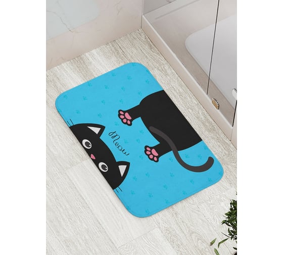 Изображение товара Коврик противоскользящий JoyArty "Котя мурлыка" для ванной, сауны, бассейна, bath_52750