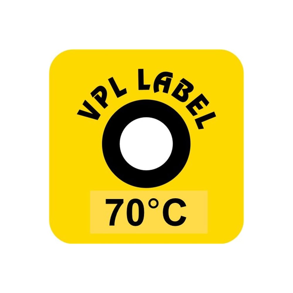 Изображение товара Наклейка термоиндикаторная VPL Thermolabel 70C упаковка 50 штук