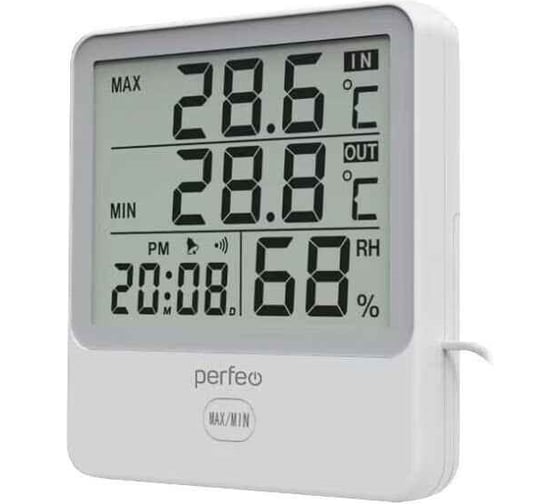 Изображение товара Часы-метеостанция PERFEO Katrina, с провод. Датч. (PF-CX-1219) 30023772