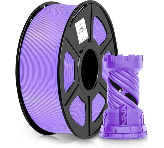 Изображение товара Пластик Cactus CS-3D-PLA-1KG-PURPLE PLA/1.75мм/1кг/326м/фиолетовый 2061750