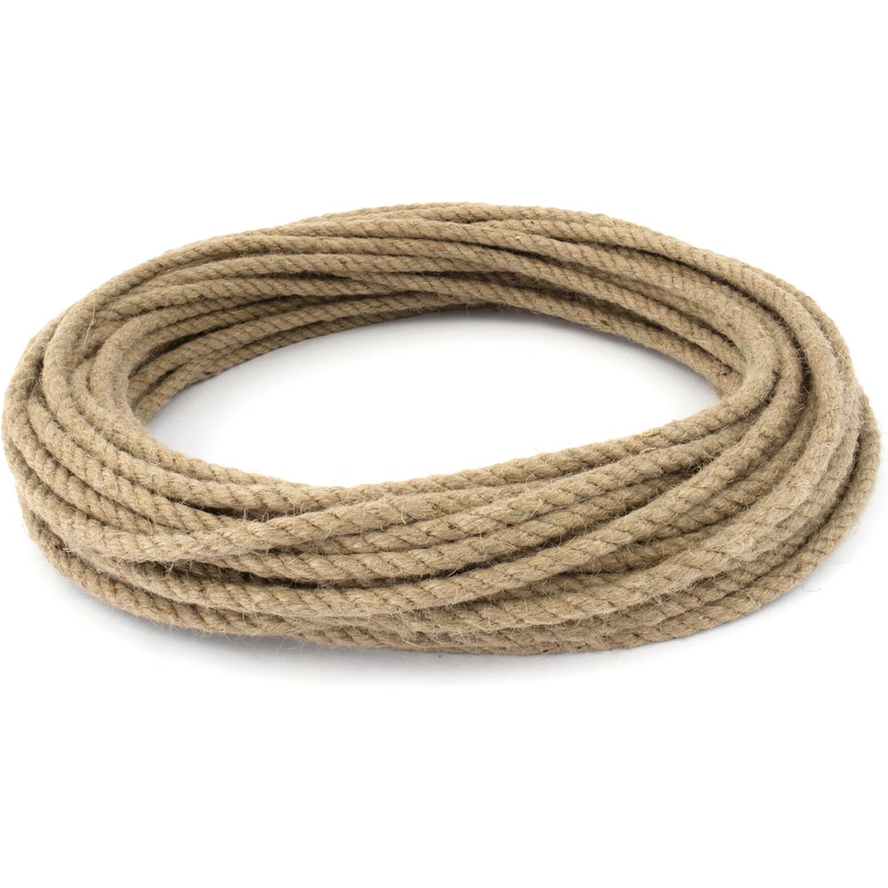 Изображение товара Канат джутовый Tech-Krep 6 мм 25 м Zitar для строительства и хозяйственных работ